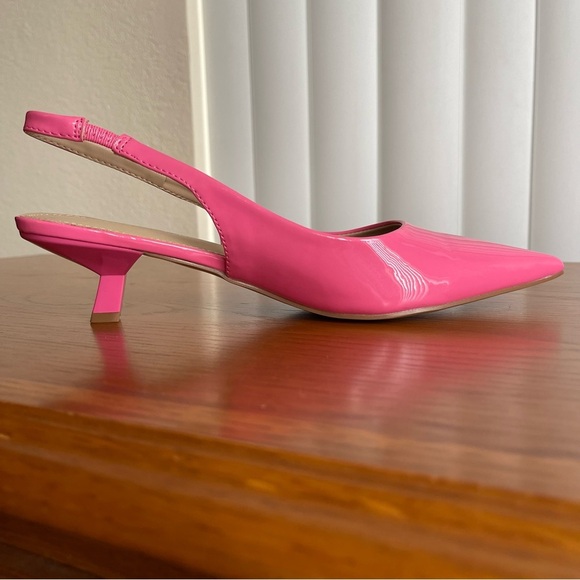 Jenn Ardor Slingback Low Kitten Heel Size 7 Pink - Picture 7 of 15